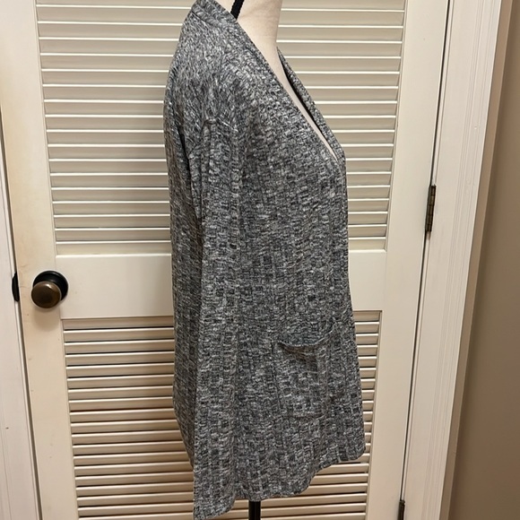 Art Class Open Front Cardigan with Pockets in Grey, Size XLarge (14/16) - Picture 9 of 17